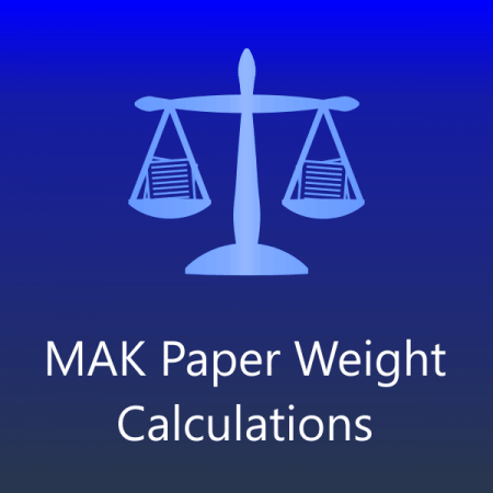 MAK Paper Weight Calculations